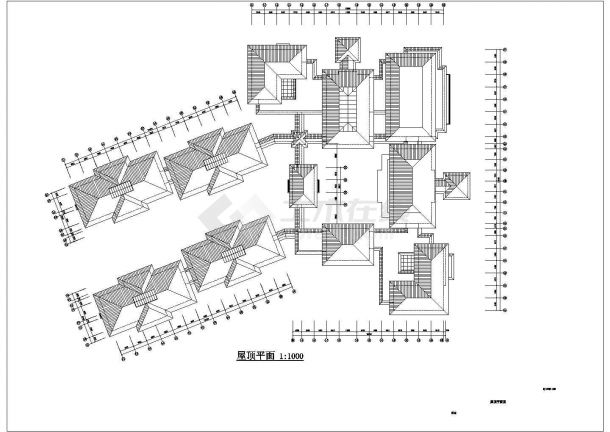 某城市五星级园林式酒店详细建筑平面设计图-图二