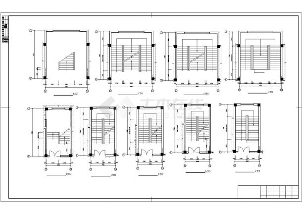 5层5332平米框架办公楼毕业设计（计算书、建筑、结构施工图）-图一