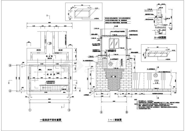 【重庆】某区水利工程泵房结构钢筋图-图二