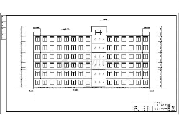 6层4347平方办公楼毕业设计（计算书、建筑、结构图、PKPM模型、施组）-图二