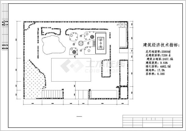 某4层7258平米教学楼全套设计（含建筑图，结构图）-图一