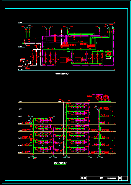 建筑通风空调工程设计图高层商务楼空调工程设计-图二