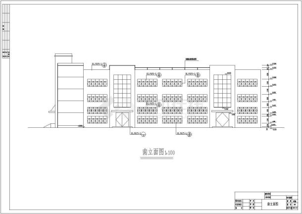 河南某三层钢结构厂房结构施工图纸-图二