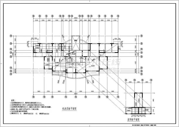 某地十七层（带地下室）剪力墙结构住宅楼结构方案图-图一