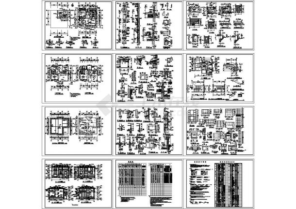 别墅建筑设计施工图（建筑cad图纸）-图一