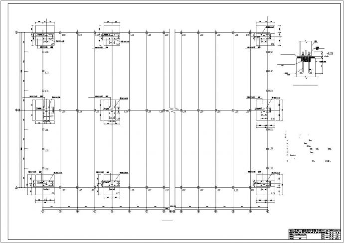 某120mx54m轻钢结构厂房结构施工图_图1