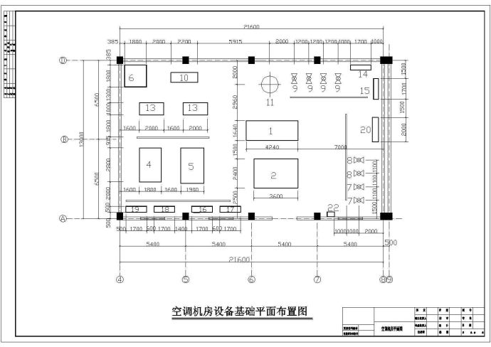 某地区小型厂房空调机房暖通设计图纸_图1