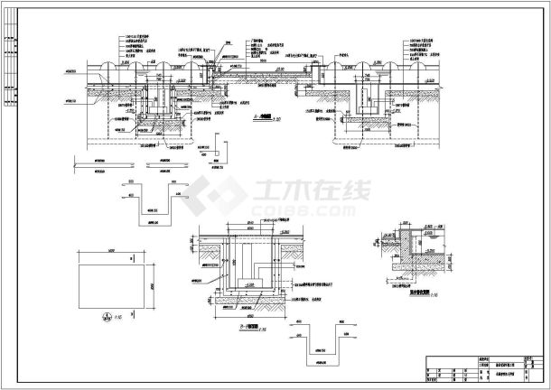 某地区花园小区喷泉设计CAD施工图-图二