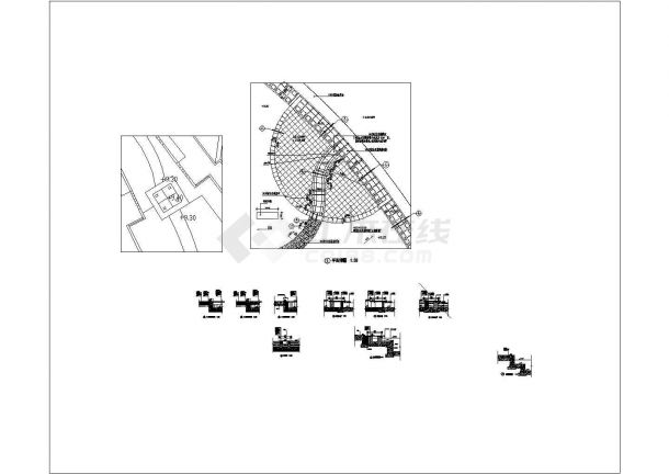 某地居住小区水景设计CAD施工详图-图二