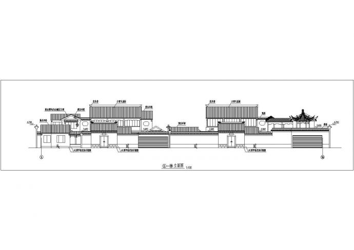 南京市中山陵某地一套古建筑CAD设计图_图1