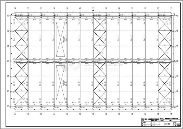 某地单层门式钢架结构厂房结构方案图-图二