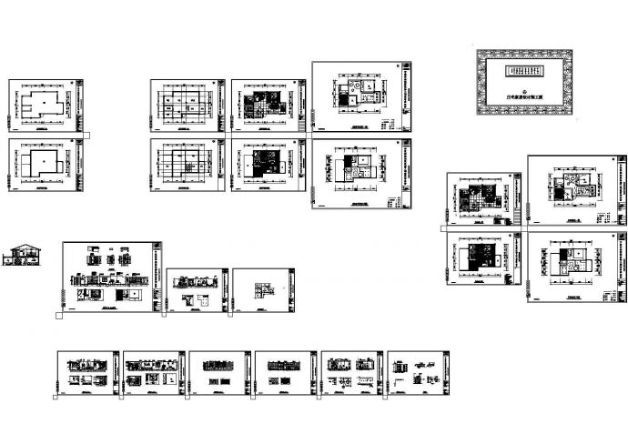 某地二层别墅带阁楼室内装修设计施工图_图1
