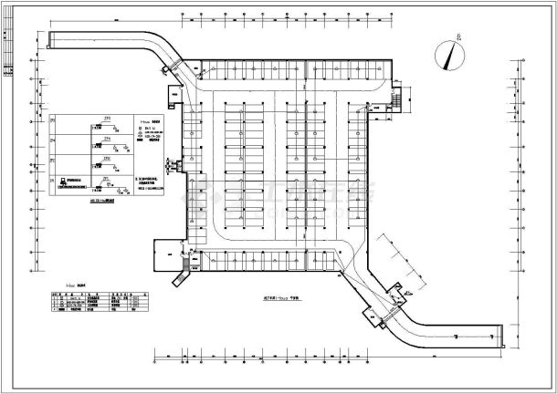 地下车库电气设计工程图CAD原图-图二