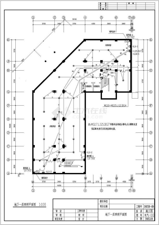 8层综合楼和11层办公楼电气设计施工图-图一