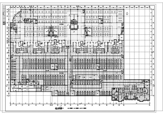 某大型小区地下车库建筑设计施工图_图1