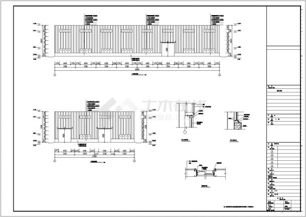 某29米跨单层仓库建筑、结构施工图-图二