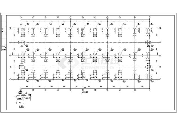 某全钢结构单层厂房结构设计施工图-图二