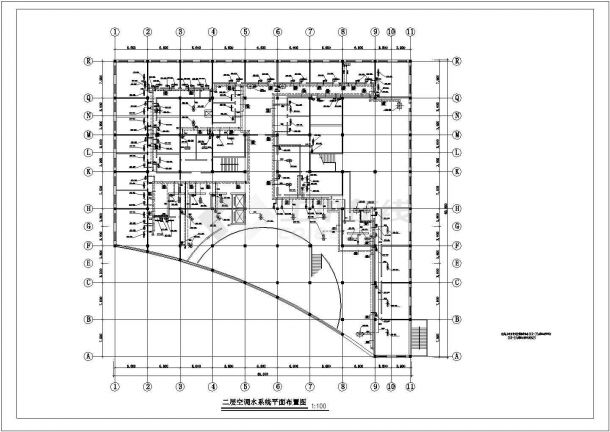 某地区大型天海酒店中央空调工程设计图-图二