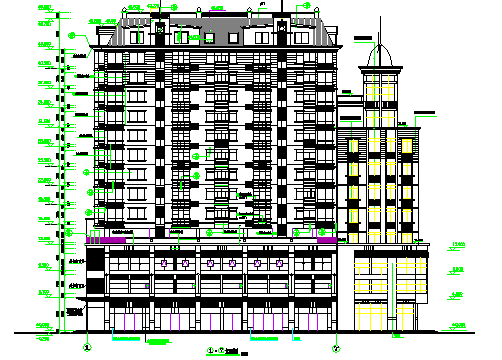 某高层住宅楼建筑cad施工设计图_图1