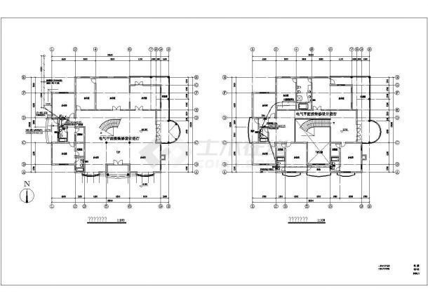 科研楼电气设计工程图纸CAD原图-图一