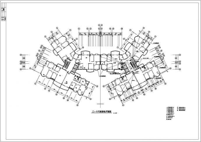 某地区住宅楼电气设计CAD施工图（全套）_图1