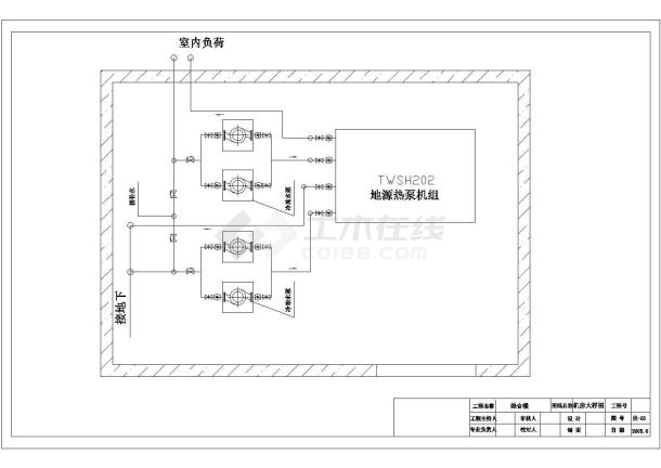 无锡某地综合楼空调暖通设计cad平面图-图二