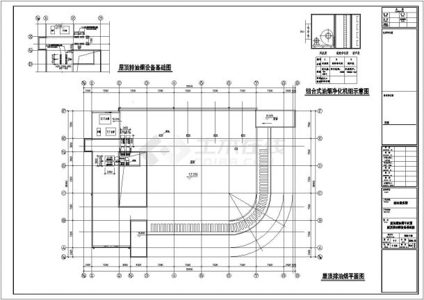 江苏某地区食堂暖通设计cad施工图（含设计施工说明）-图二