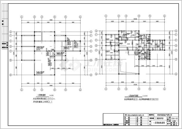 某地区两层砌体结构别墅结构施工图-图二