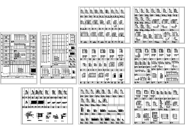 门窗设计大样图（建筑cad图纸）-图一