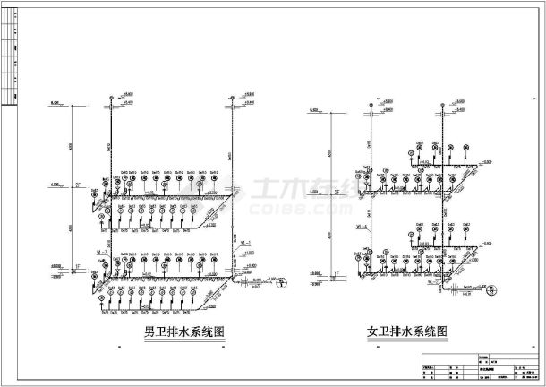 某单位二层砖混结构厂房给排水消防设计图-图二