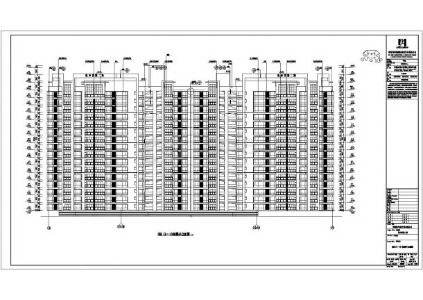 某小区高层建筑设计施工方案全套图纸-图一