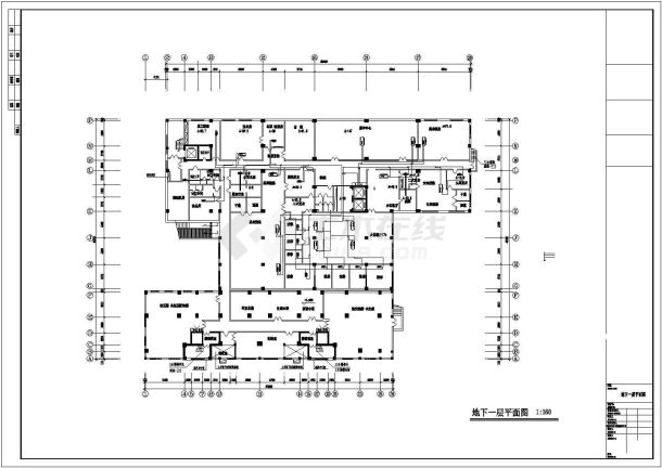 河北廊坊某地区综合楼空调暖通设计cad施工图-图一