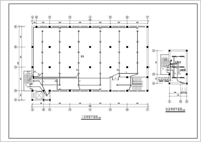 某地厂区三层冷库电气设计施工图纸_图1
