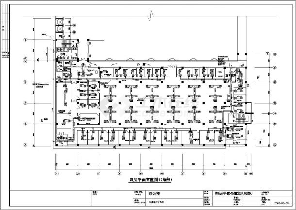 四川某地区办公楼空调设计CAD平面图-图二