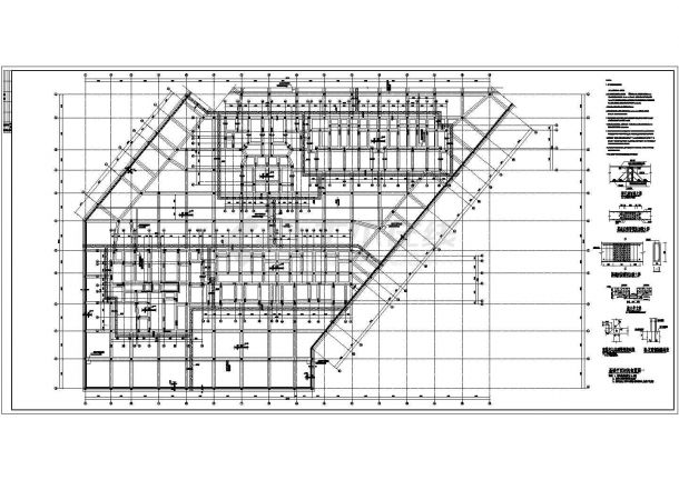 某1.4万地下车库框架结构施工图-图二