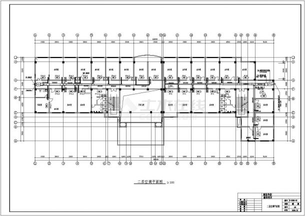 杭州某地区四层办公楼空调暖通设计CAD图（含设计说明）-图二