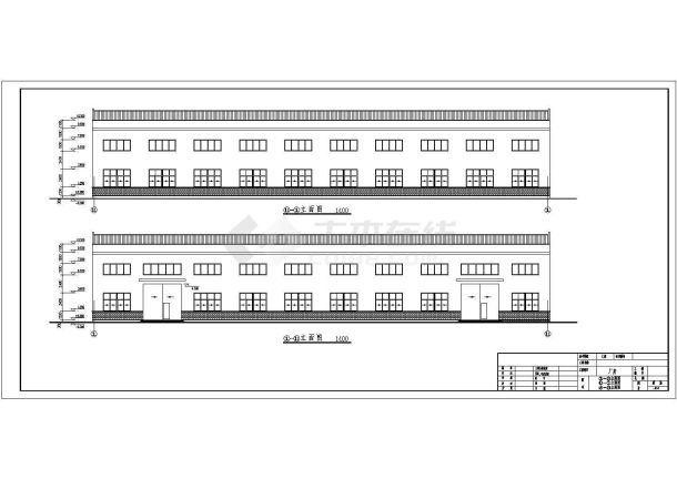 某地36米单跨轻型门式钢架厂房建筑施工图-图一