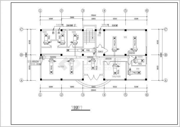 四川某地区高档办公楼空调设计cad施工图（含设计说明）-图二