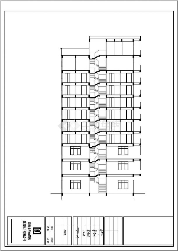 某高层完整住宅CAD建筑施工图纸-图一