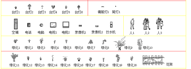 家装植物CAD立面素材模块（比较详细）-图一