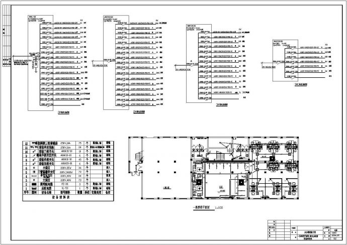 某办公楼的装修电气设计图CAD图纸_图1