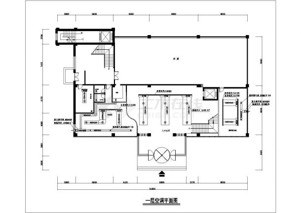 某地区住宅区金丰园中央空调设计图纸-图二