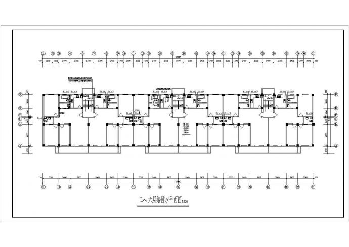 贵州某地区普通住宅楼给排水设计cad图纸_图1
