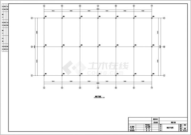 大跨度钢结构大棚详细设计CAD施工图-图二