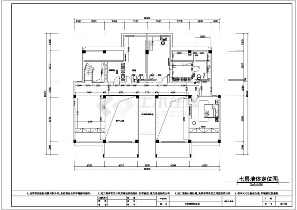 某地区办公楼中楼完整设计施工图纸-图二