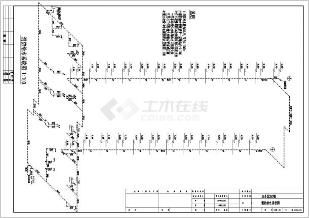 广东某地区住宅给排水设计cad施工图-图二