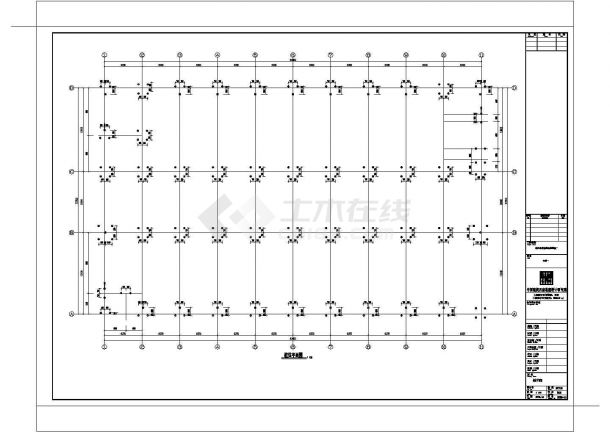 杭州某车间二层框架结构设计施工图（共两套图纸）-图二