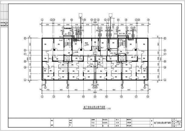 某小区十一层框架结构住宅楼给排水消防施工图-图一