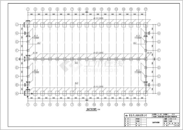 某2x28米跨门式刚架厂房结构施工图-图二