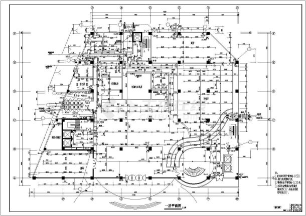 山东某地区星级酒店给排水设计cad图纸-图二